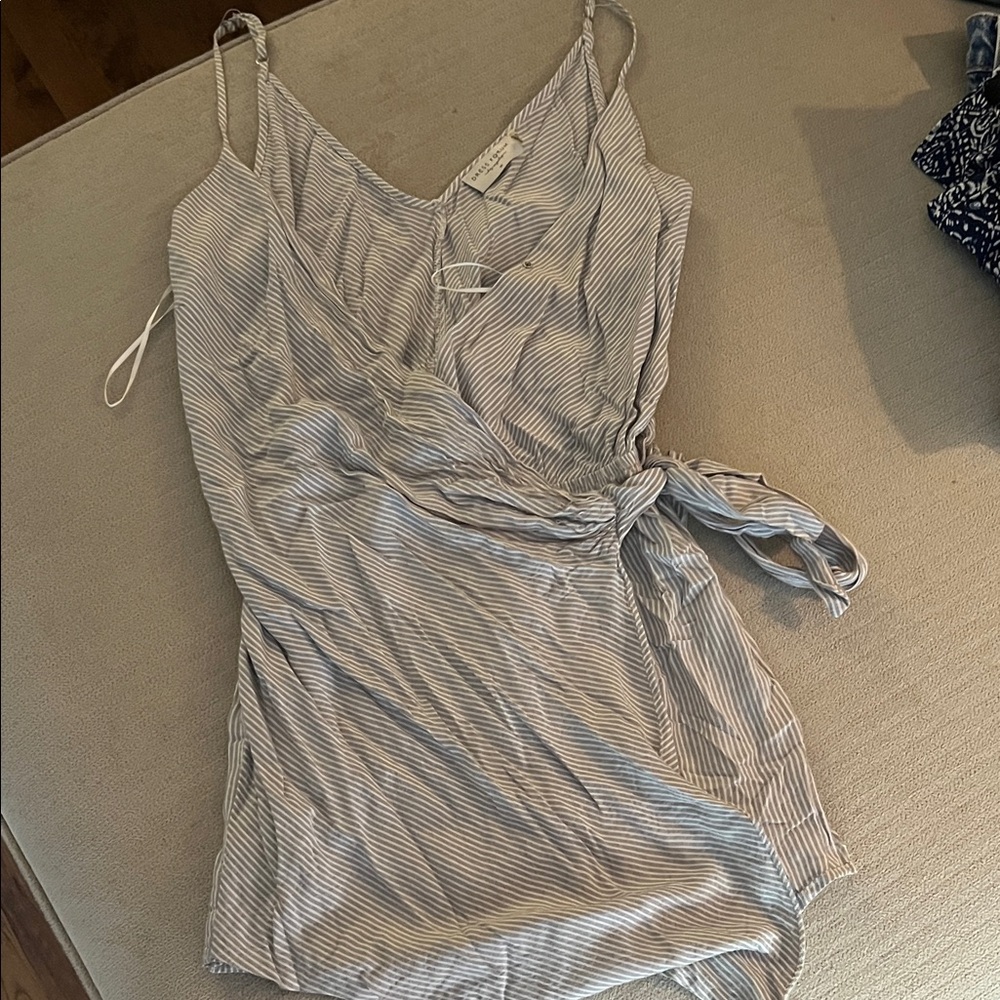 Striped Wrap romper